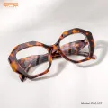 Mikoto - Geometric Tortoiseshell Glasses for Women